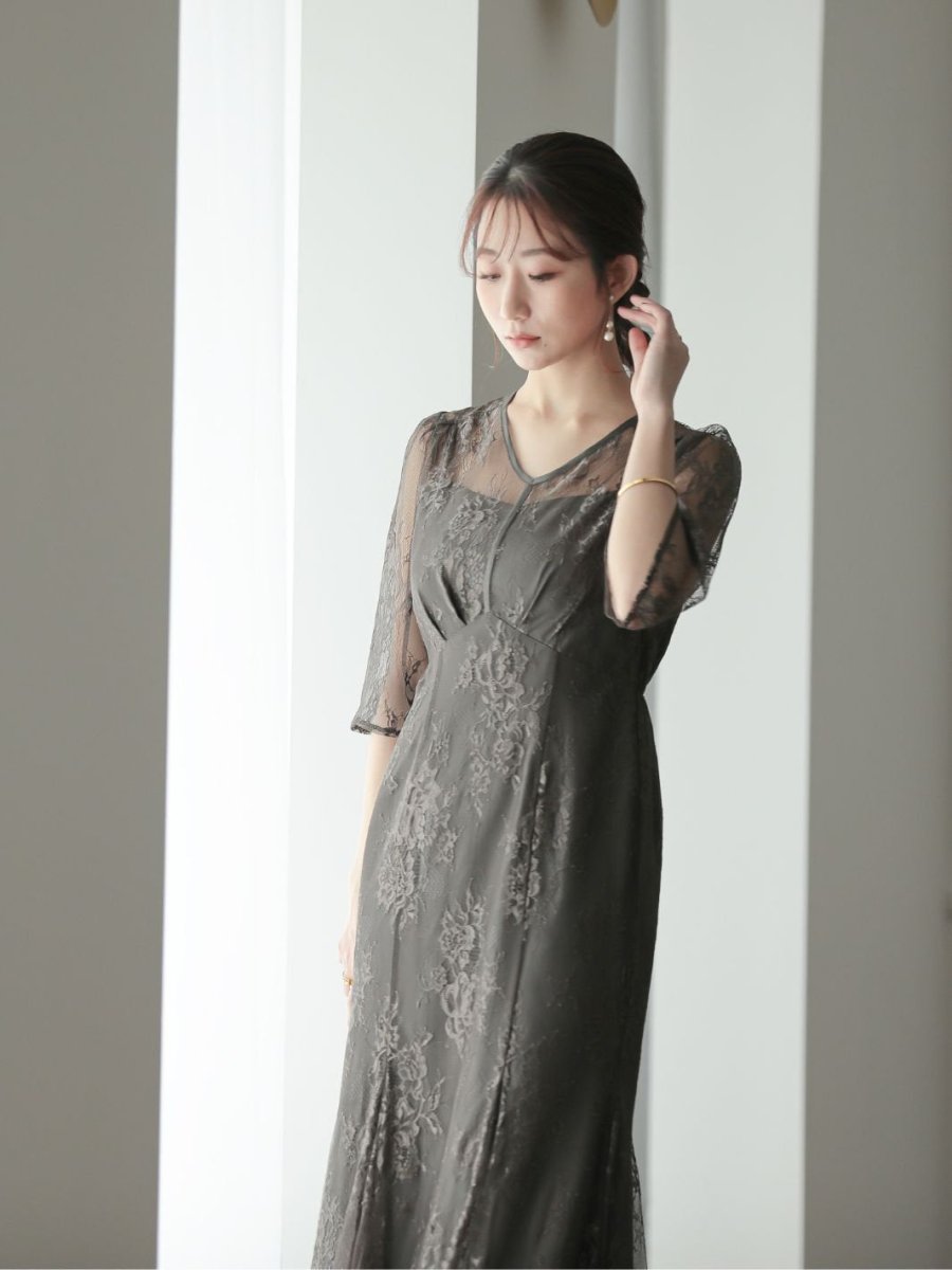 レースロングマーメイドドレス - &Robu.