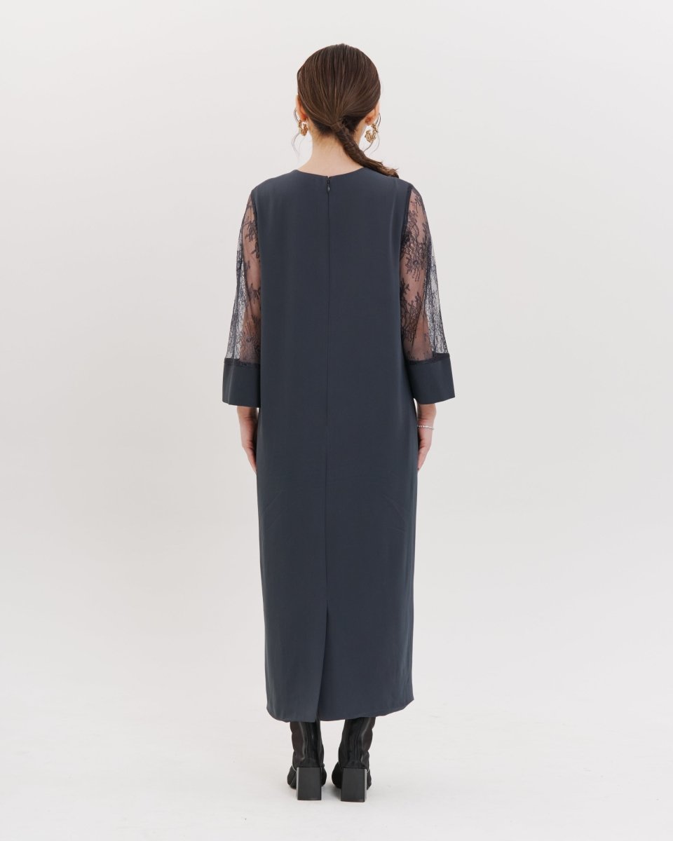 コクーンスリットトップワンピース - &Robu.