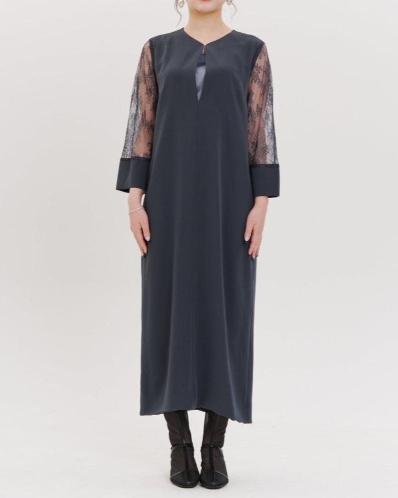 コクーンスリットトップワンピース - &Robu.