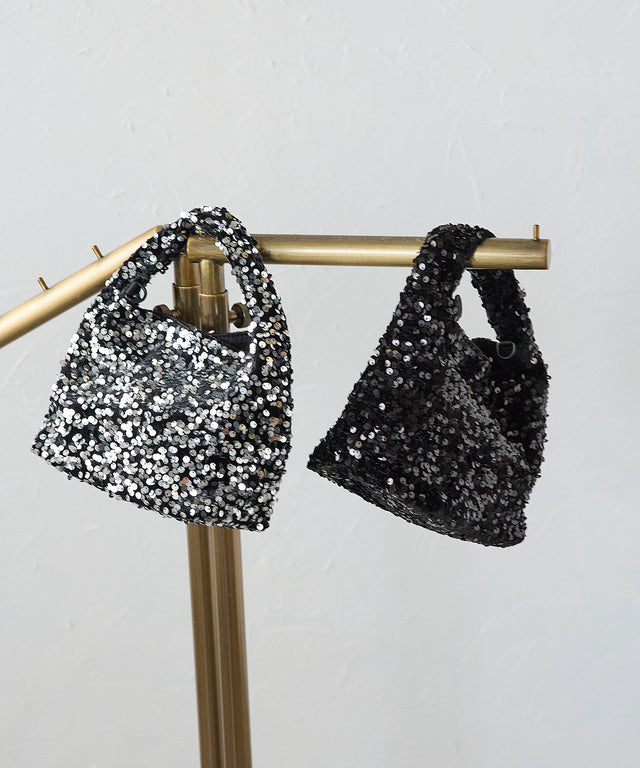 スパンコールハンドバッグ