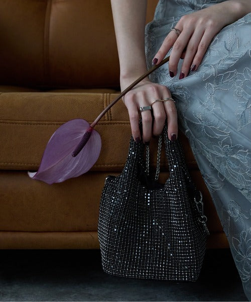 ラインストーン2WAYハンドバッグ