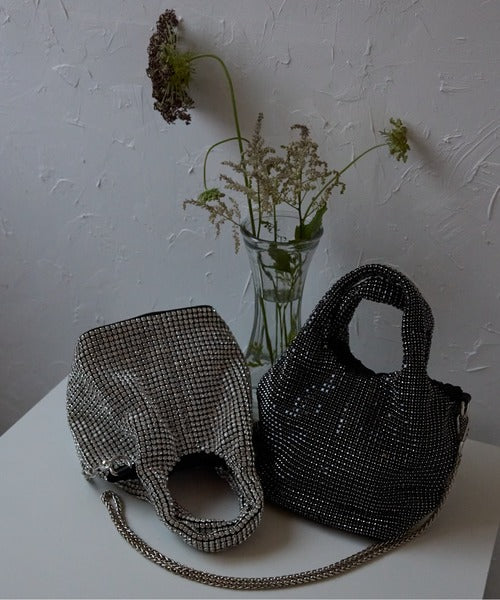 ラインストーン2WAYハンドバッグ