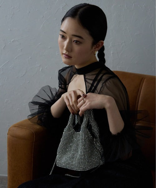 ラインストーン2WAYハンドバッグ