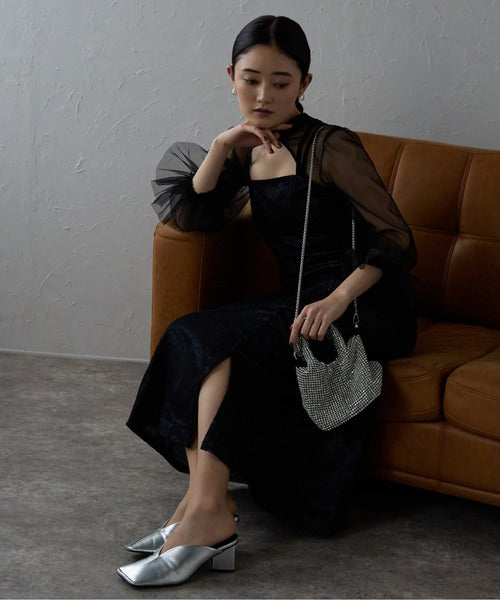 ラインストーン2WAYハンドバッグ