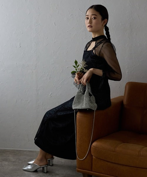 ラインストーン2WAYハンドバッグ