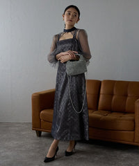 ラインストーンパールハンドルバッグ