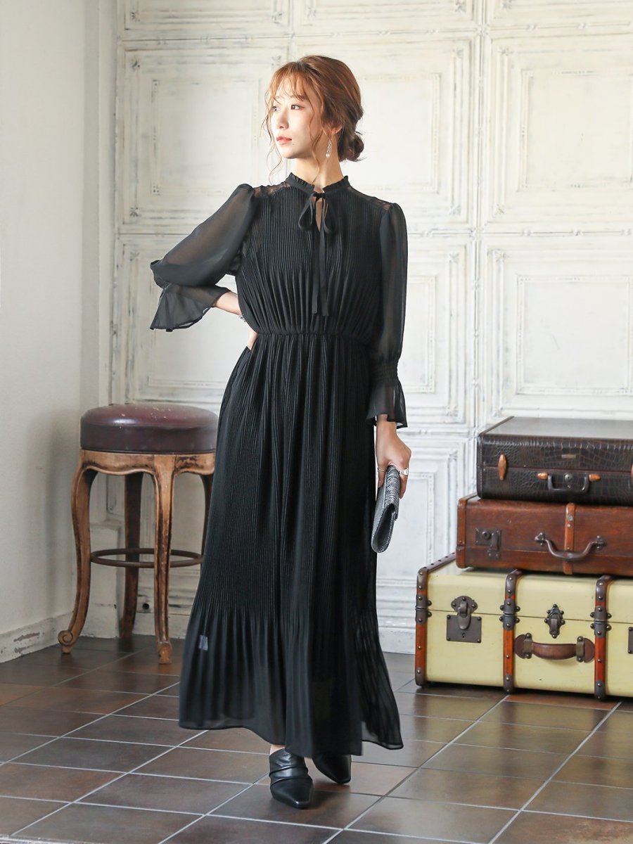 2Wayシフォンロングドレス - &Robu.