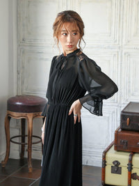 2Wayシフォンロングドレス - &Robu.