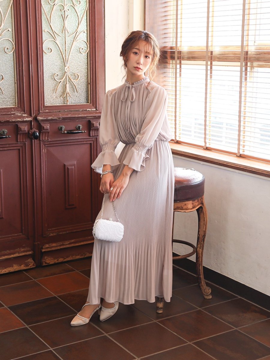 2Wayシフォンロングドレス - &Robu.