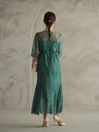 レースロングマーメイドドレス - &Robu.