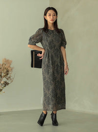 レースタイトロングワンピース - &Robu.