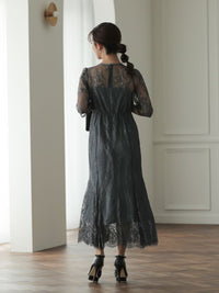 レースロングマーメイドドレス - &Robu.