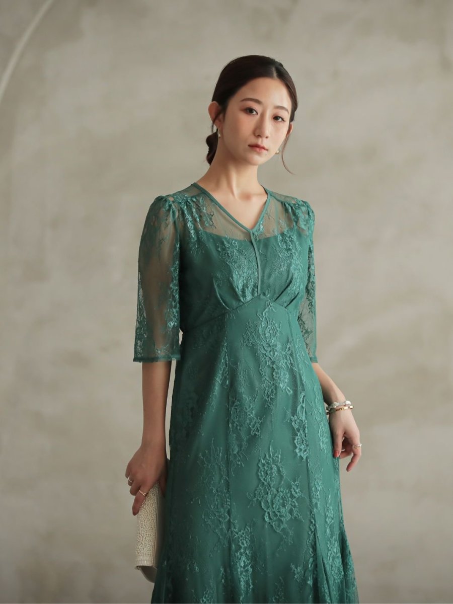 レースロングマーメイドドレス - &Robu.