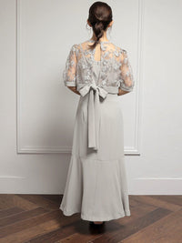 レースコンビネーションマーメイドドレス - &Robu.