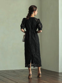 レースタイトロングワンピース - &Robu.