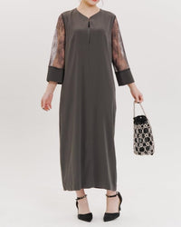 コクーンスリットトップワンピース - &Robu.